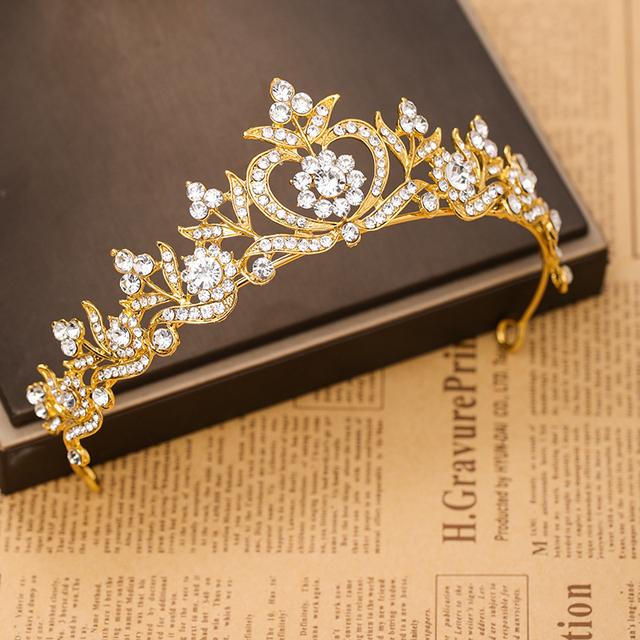 Trendy žena Křišťálové korunky Svatební čelenky do vlasů Korunka Svatební čelenky a korunky Šperky do vlasů Svatební ozdoby do vlasů