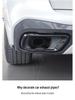 BMW X5 (2018) Black Stainless Steel Exhaust Tip Tailpipe Frame Accessory