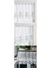 Double Layer High-End Embroidered Kitchen Cabinet Blackout Café Curtain
