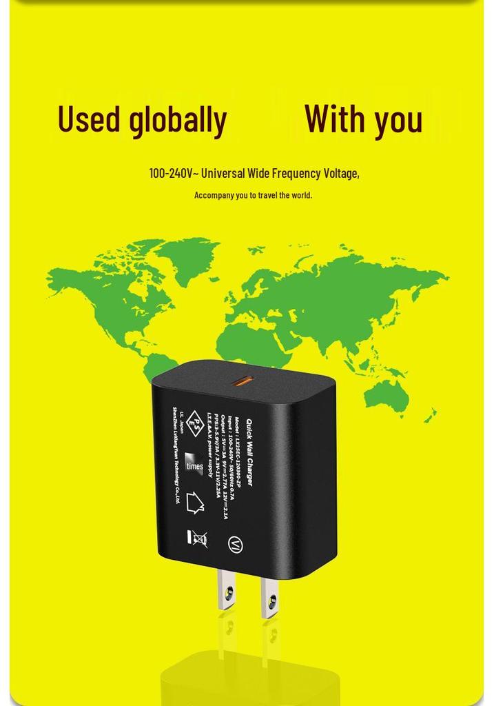 25W Fast Charging Head (PSE Certified) for Japanese Standard: Electric Toothbrush, Mobile & Small Appliances