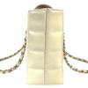 Chanel CC CC Mark Logo Chocolate Bar Shoulder Bag Enamel White