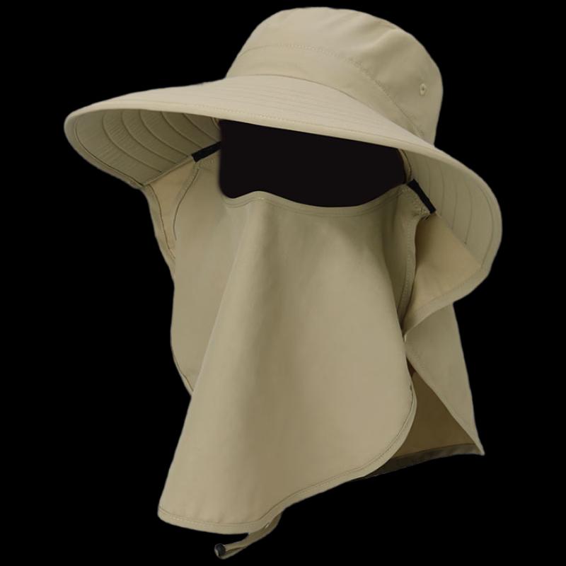Unisex Outdoor Sun Protection Hat with Neck Flap