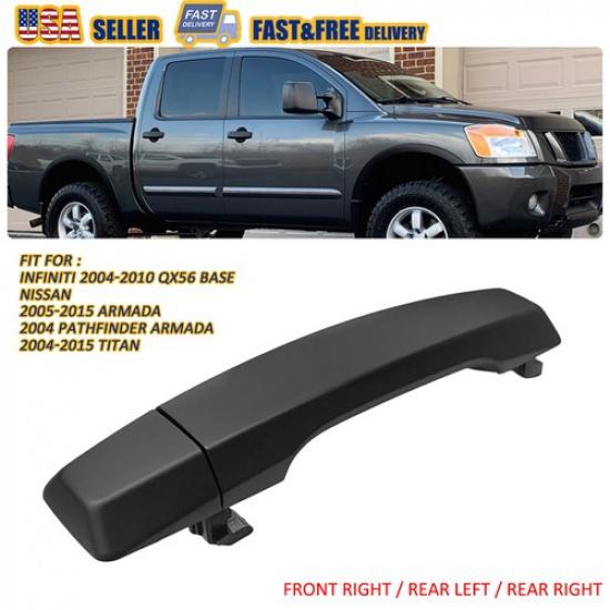 

Чорна зовнішня ручка задніх лівих/правих дверей для Nissan Titan 2004-2015 2017-2018