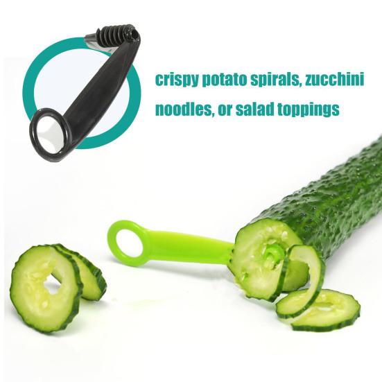 Spiral Slicer Hand Vegetables Cutter Set Fruits Vegetable Spiralizer for Cucumber Carrot Creative Garnishing Kitchen Utensil