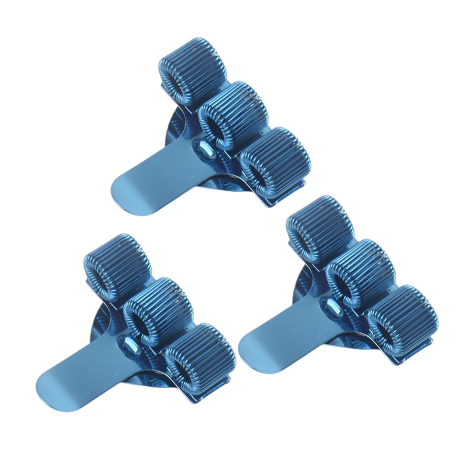 

3 шт. металлический держатель для ручек с тройным отверстием и карманным зажимом, металлические держатели для карандашей, регулируемые пружинные кольца для врачей и медсестер 4