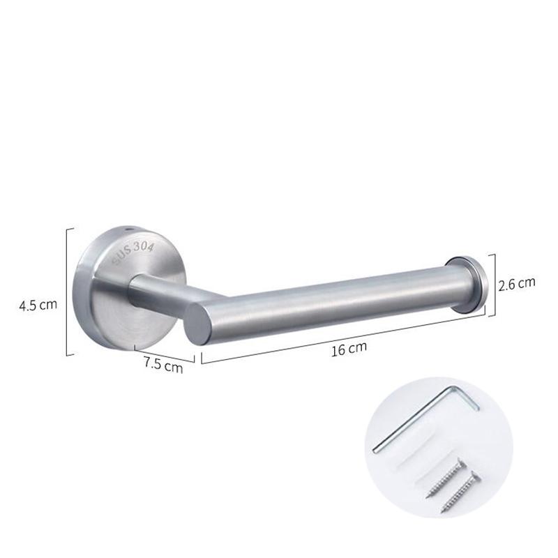 3 culori Auriu argintiu Montare pe perete cu burghiu Negru wc Inox Suport Organizator Raft cu umeraș pentru Rola de Hârtie Igienică de Baie