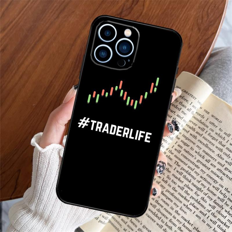 

Day Trader Trader Trading Phone Case For iPhone 16 14 13 12 11 15 Pro Max Plus 12 13 Mini XR 16e Funda Silicone Cover For iPhone 16e