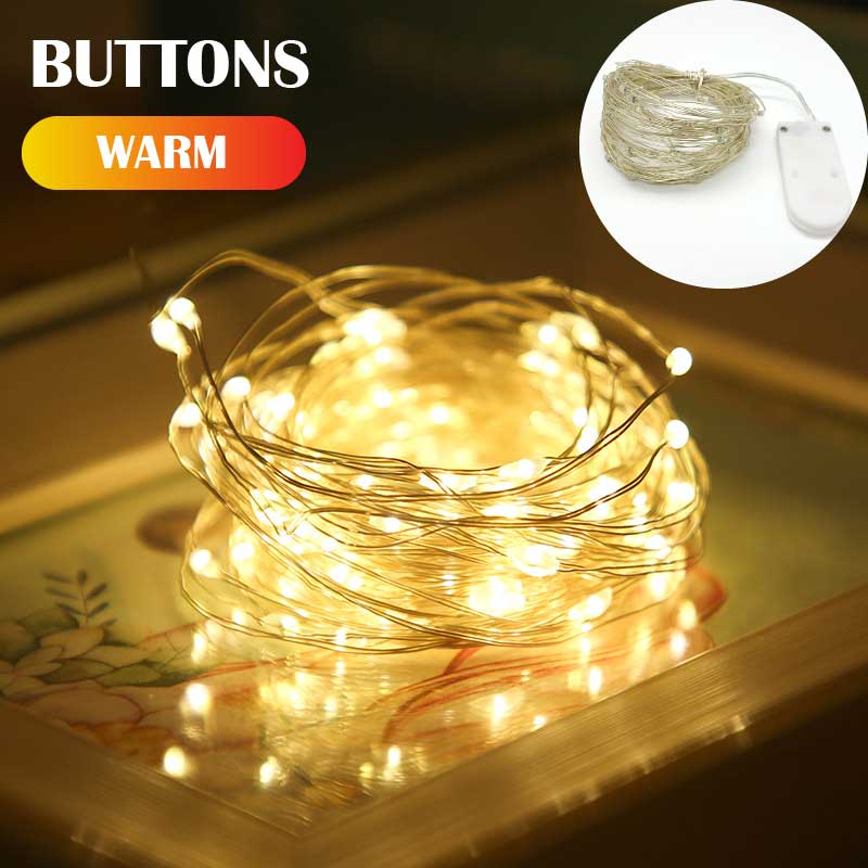 5M 10M 20M Fairy Light New Year LED Christmas Light Waterproof Copper Wire String Light for Wedding Garland Party Curtain Light