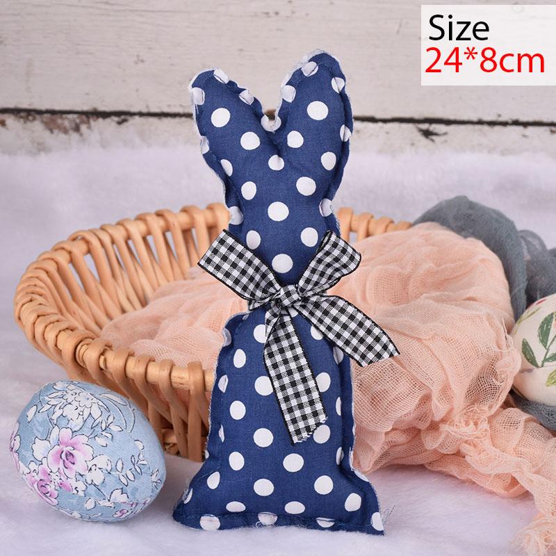 Easter Decorative Fabric Rabbit Ornaments Easter Bunny Doll for Spring Easter Home Holiday Party Decoration Easter gifts Craft