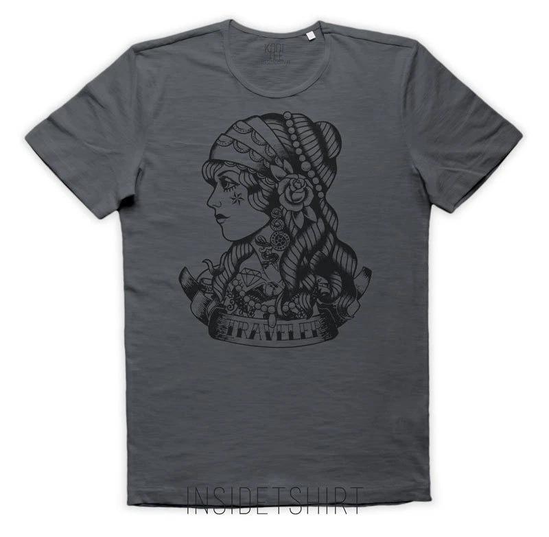 TRAVELER TATTOO T-SHIRT vintage jersey still old school plaster T-SHIRT MAN XL