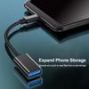 For Mobile Phone USB Female to Type C Male Adapter OTG 15.5CM Long Cable For Samsung S20 Huawei OTG Data Cable Converter