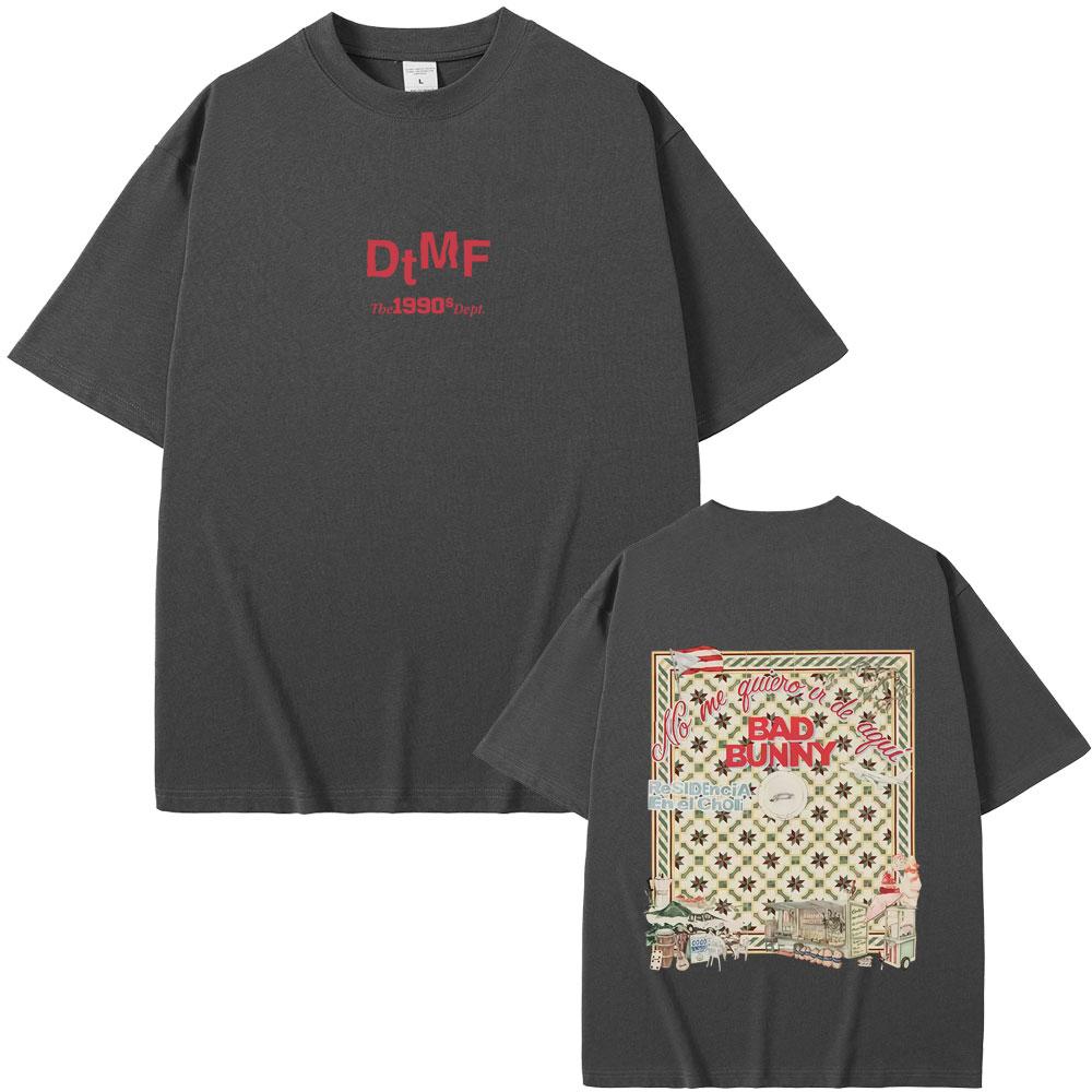 Hot Sale Bad Bunny DTMF Residencia En El Choli Merch Tshirt Debi Tirar Mas Fotos T Shirts Mens Hip Hop Summer Streetwear