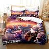 3D Print Carton Sing 2 Beding Set Soft Duvet Cover Bed Linen Set Comfortable Quilt Cover Pilowcase Warm Comforter King Quen Sized Dimensions Young