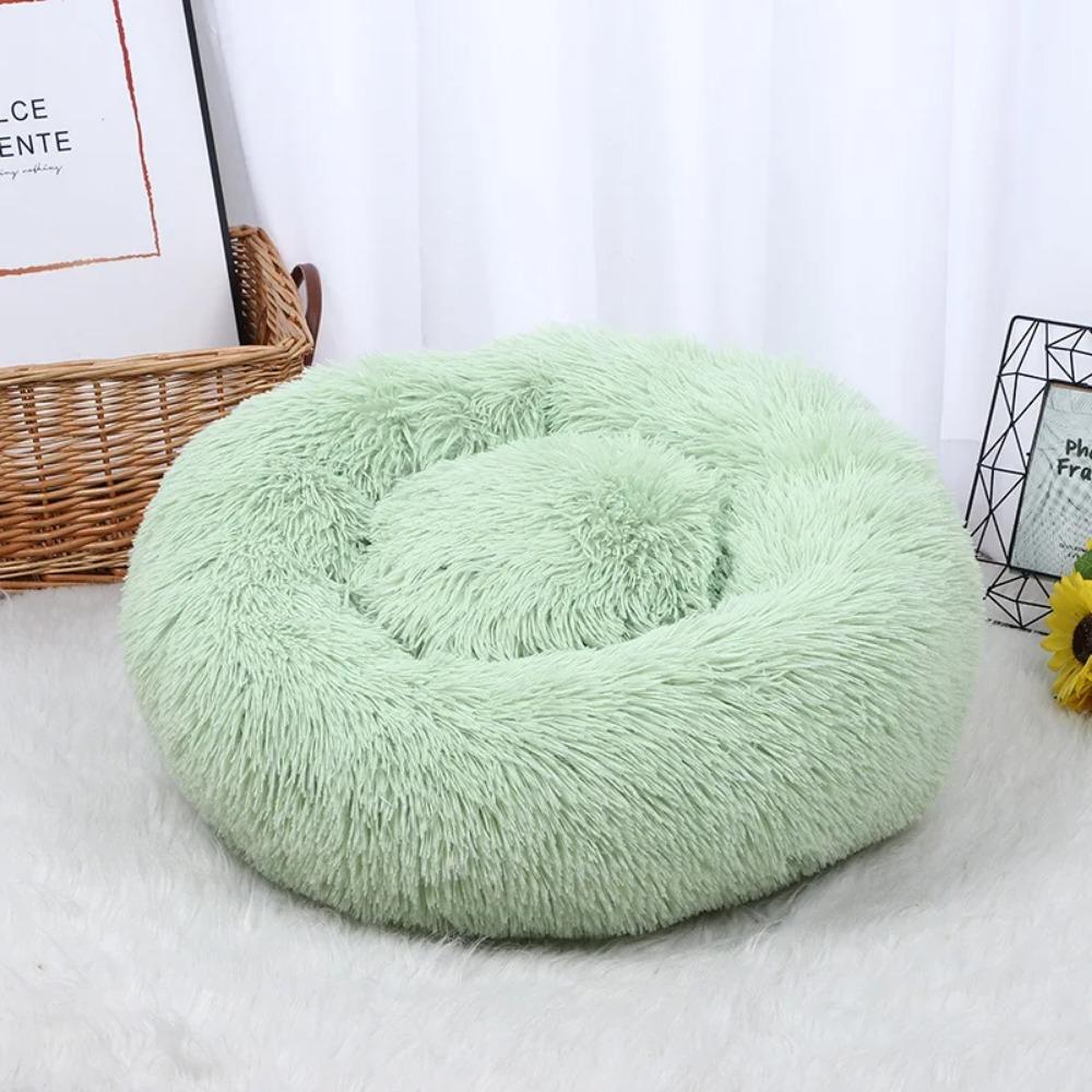 

Pet Dog Bed Comfortable Donut Cuddler Round Dog Kennel Ultra Soft Washable Dog and Cat Cushion Bed Winter Warm Sofa Hot Sell S зелений