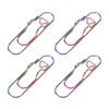 20PCS Stainless Steel Pen Clips Paperclip Pencil Holder for Journal Notebook Dazzling Color
