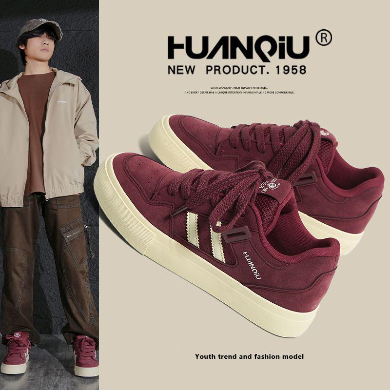 

Ankola Men s Red Sport Sneakers - Spring 2025 Thick-Soled Height-Increasing Casual Shoes 44