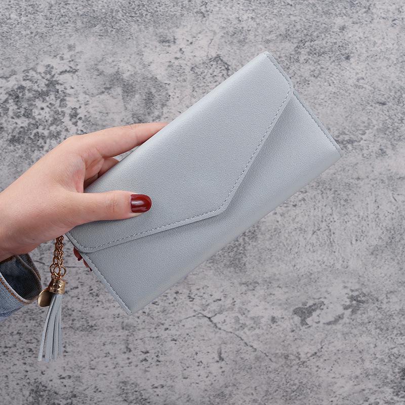 Spring/Summer 2020 Fashionable Women's Lychee Texture Heart Pendant Clutch Wallet