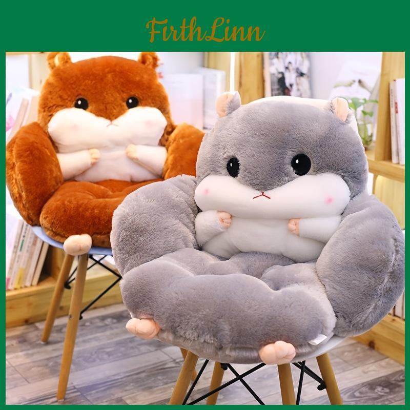 Hamster Seat Cushion Shape Cute Lazy Sofa Cozy Warm Skinfriendly Plush Office Chair Pads Integrated Thickened Reading Pads