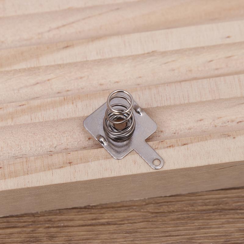 Set 5 buc. 12mm x 12mm - + Baterii Metalice de Înlocuire Placă de Contact cu Arc Slot Unidirecțional Argintiu Pentru Carcasa Baterii AA