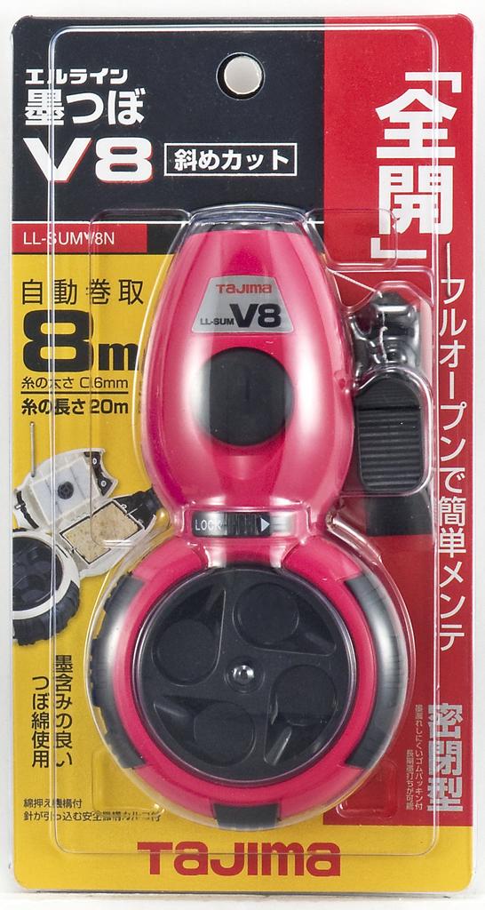 Tajima Elline Inkwell V8 Diagonal 20m Cięcie Linii, Czerwony, Długość, LL-SUMV8N-R