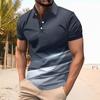 Men's Summer Leisure Culture Breathable Short Sleeved Shirt Top