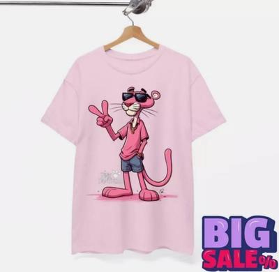 Pink Panther Hellrosa Farbe Größe   Shirt Unisex Geschenk Lustig