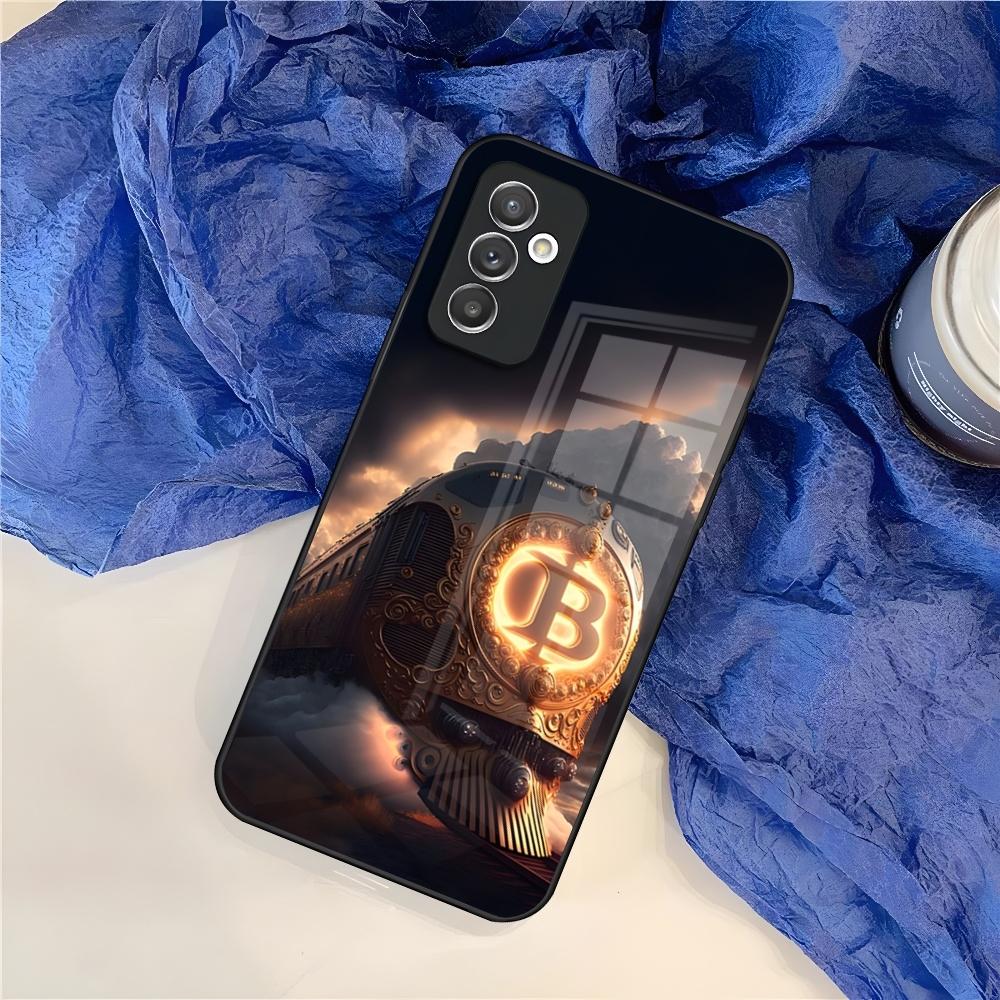 Bitcoin BTC Phone Case for Samsung Galaxy S25 S24 S30 S21 S23 S20 S22 Fe Note 20 Pro Ultra Plus Glass Cover