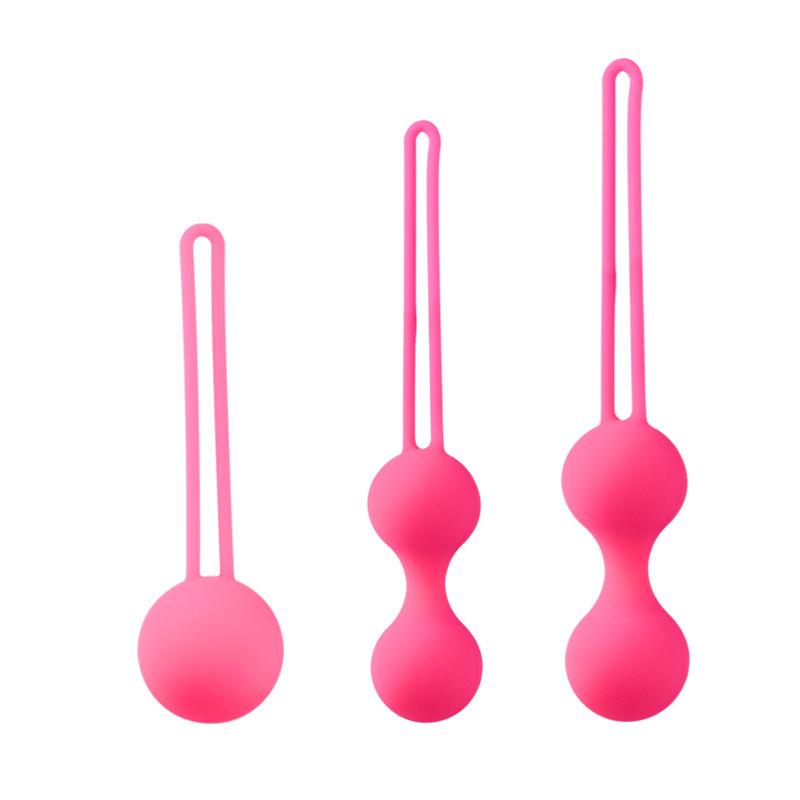 3pcs Silicone Vaginal Balls Sex Toys For Women Vagina Tighten Exercise Chinese Kegel Balls Vibrator Dumbbell Balls Anal Balls