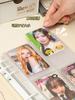 Cute Korean Style Dog Party Photo Album, A5 4-Pocket Storage Binder for 3" Polaroid & K-POP Photocards Idol Collecting Book