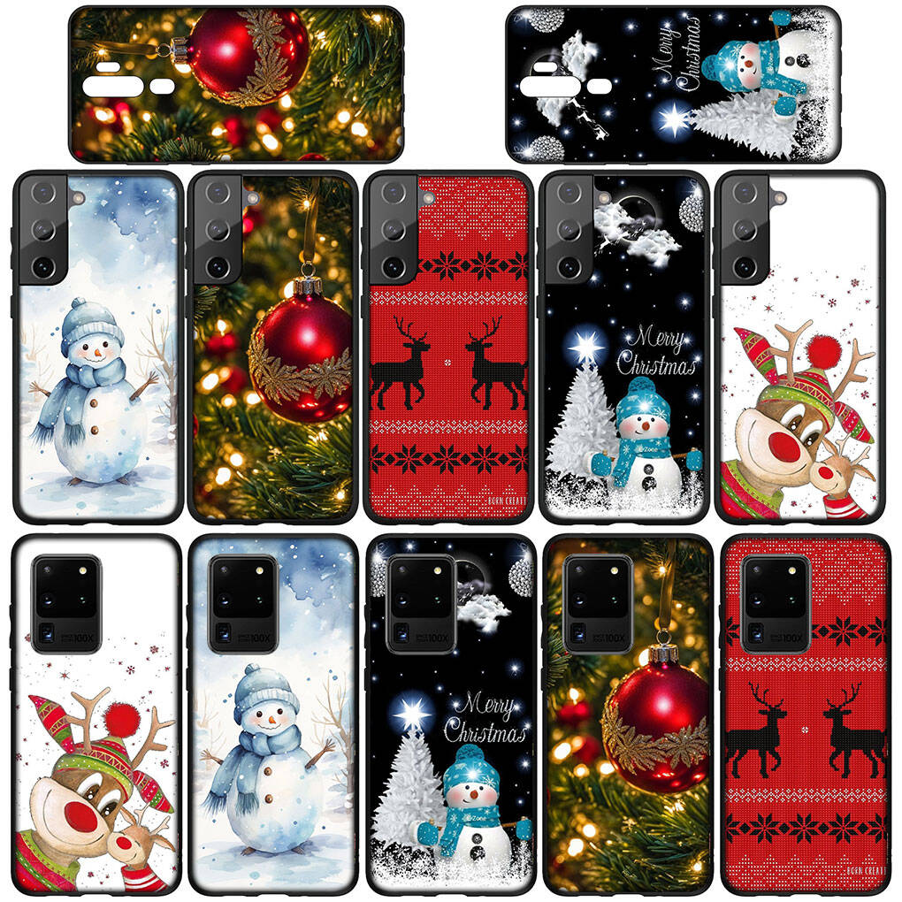 Case for iPhone 17 16 15 Xiaomi Poco F8 F7 X7 X6 M8 C85 C75 C71 Redmi Note 14 13 12 11 Pro Max A3 A4 14C 13C 15C Deer Decoration Christmas Tree Cover