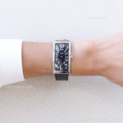 Tissot Heritage Banana Unisex Watch with Black Dial and Leather Strap, T1175091605200, Officially Imported.