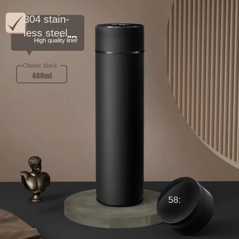 

Новая термос-бутылка 500 мл Smart Cup Digital с дисплеем температуры Термос из нержавеющей стали 304 с длительным сохранением тепла 500ml чёрный