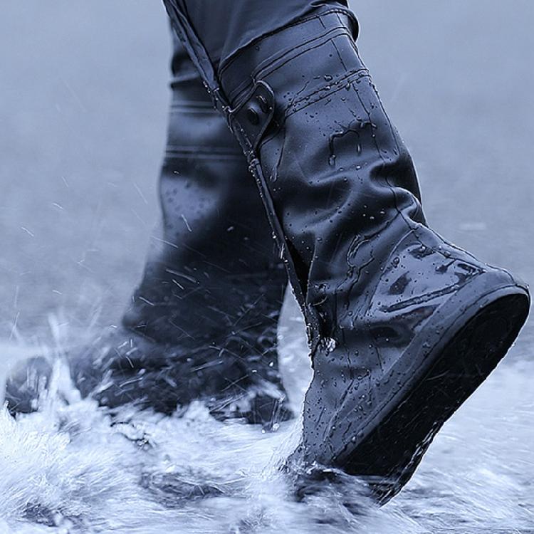2x Waterproof Wear-resistant High-tube Motorcycle Rain Boot Covers Outdoor Shoes
