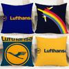 Stylish Lllufthansaiou Cushion Cover Comfortable Reversible Pillow Cover Ideal for Car Sofa Bedroom Beyond