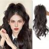 A Ponytail Wig for Women with a Semi Curled Ponytail Wig and a Ponytail Braid for Daily Use