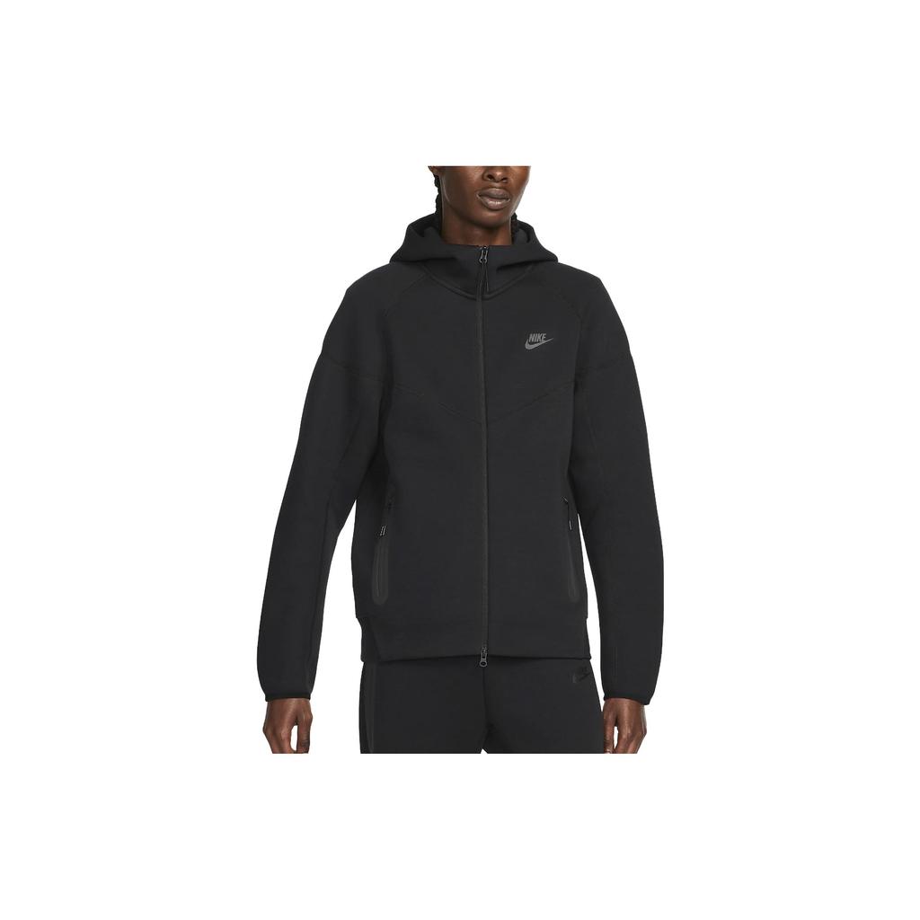 Nike Sportswear Tech Fleece Windrunner Full Zip Hoodie Black/Black Men Tops FB7921-010
