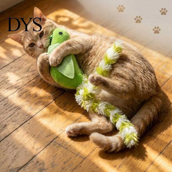 Lightweight Interactive Pet Accessories Simulated Bird Cat Toy with Built-in Bell And Wing, Plush Hunting Instinct Training Long Tail Teaser, Boredom