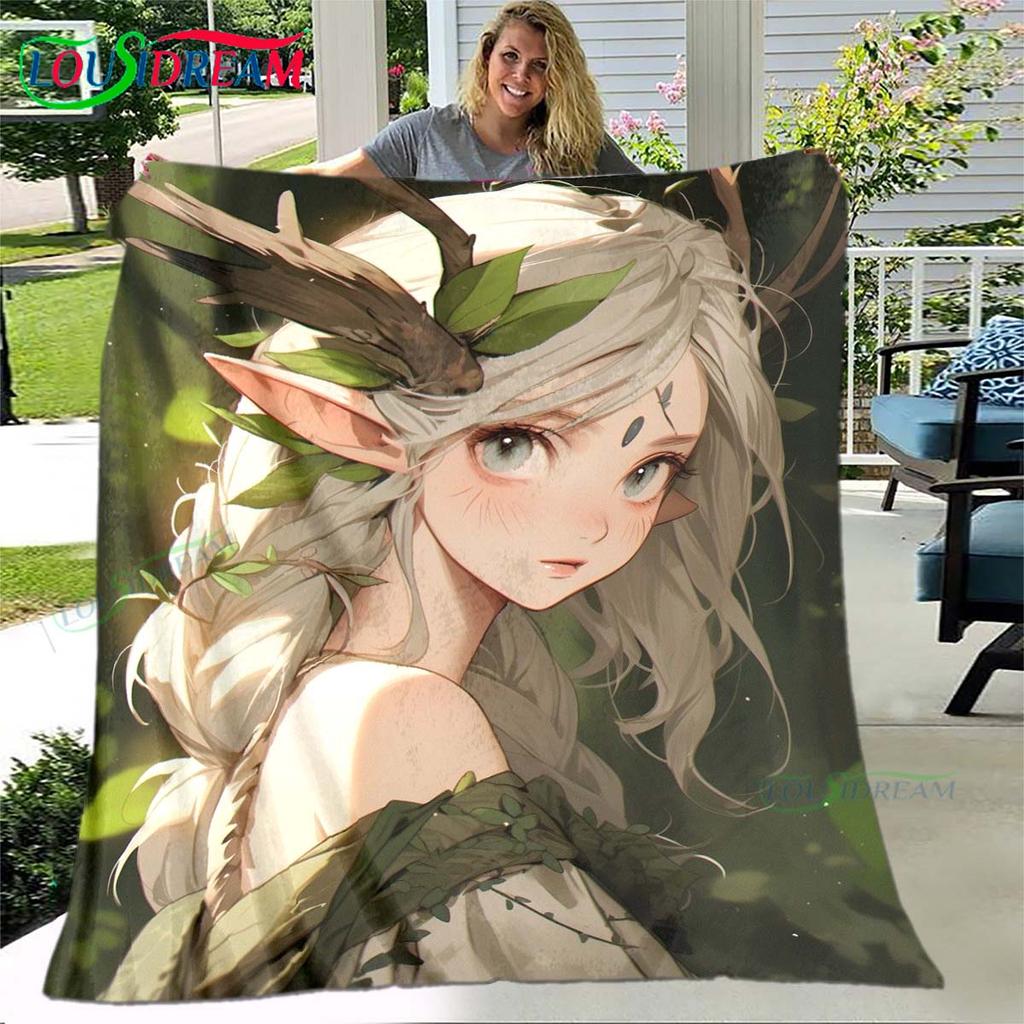 Game Sexy Cartoon Night Elf Soft Blanket Sports Living Room Bedroom Sofa Bed Blanket Gift Travel Office Lunch Break Blanket