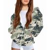 Children's Fashion Christmas Printed Long Sleeved Hooded Sweatshirt Girls' Hoodie Jacket