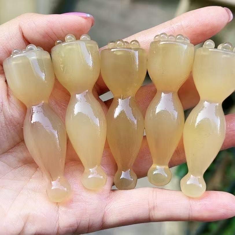 Lotus-Samenkopf-Augenmassagegerät & Meridian-Kamm