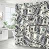 1 PCS Dollar Pattern Shower Curtain - Waterproof Bathroom Curtain, Multi-Functional Curtain, Bathroom Decor