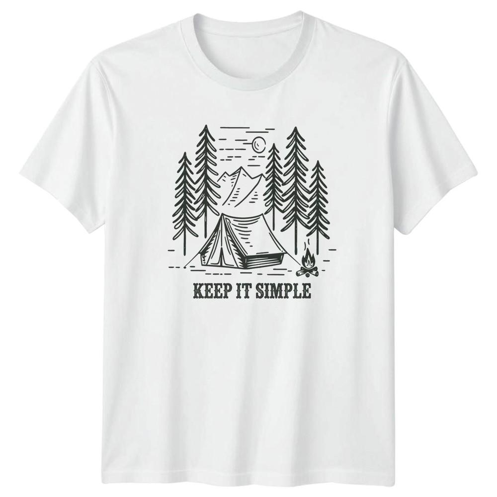 Keep It Simple TShirt Camping Outdoor Gift For Him And Her S
