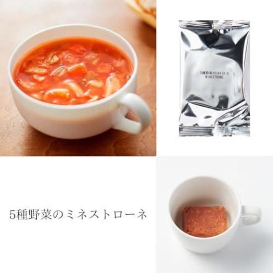 Acquisto in Blocco Muji Mangiare Zuppa Popolare 6 Tipi 2 Porzioni Ciascuno Totale 12 Set Assortiti Tessuto Originale Liofilizzato Incluso