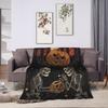 Soft BlanketsChildren Decorative Halloween Throw Blanket  Flannel Bedspread For Couch Chair Sofa Bed Funny Sofa Bed Cover