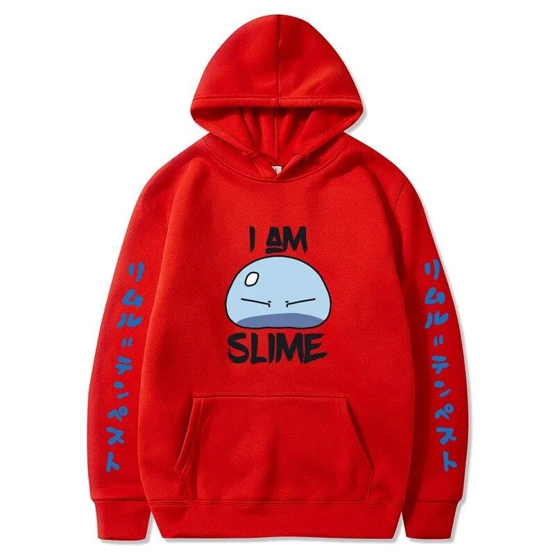 Esa vez que me reencarné como un slime Sudadera con capucha con estampado de anime Ropa de calle Sudadera unisex de moda para mujer Sudaderas de gran tamaño Sudadera con capucha