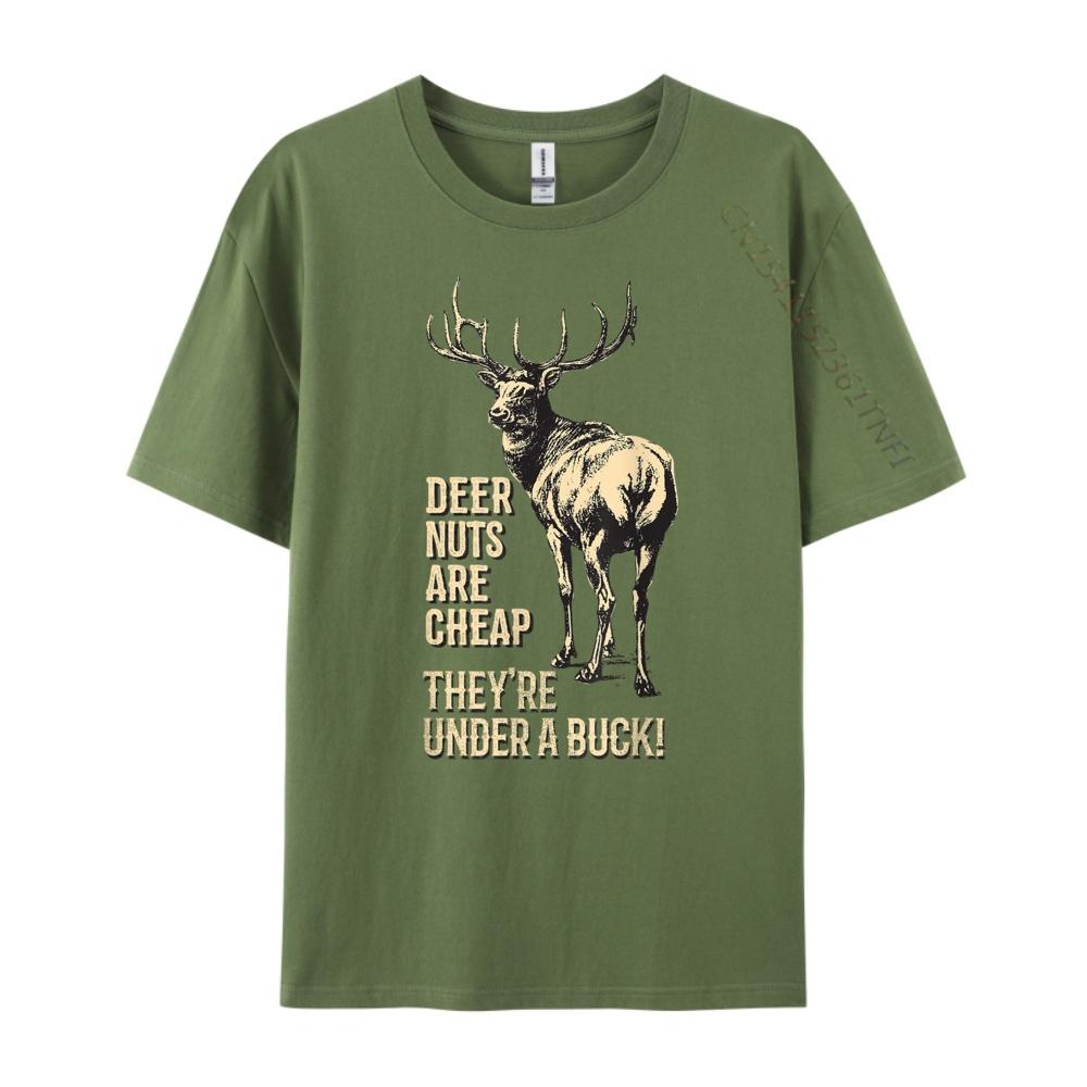 Deer Nuts Are Cheap They Re Under A Buck Deer Hunting Oversized T Shirt Men Comfortable Oversized T Shirt
