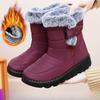 Snow Boots for Women In Winter with Added Fleece and Thickened Warm Cotton Shoes Waterproof Anti Slip Comfortable Midsole Thick Soled Shoes for Women
