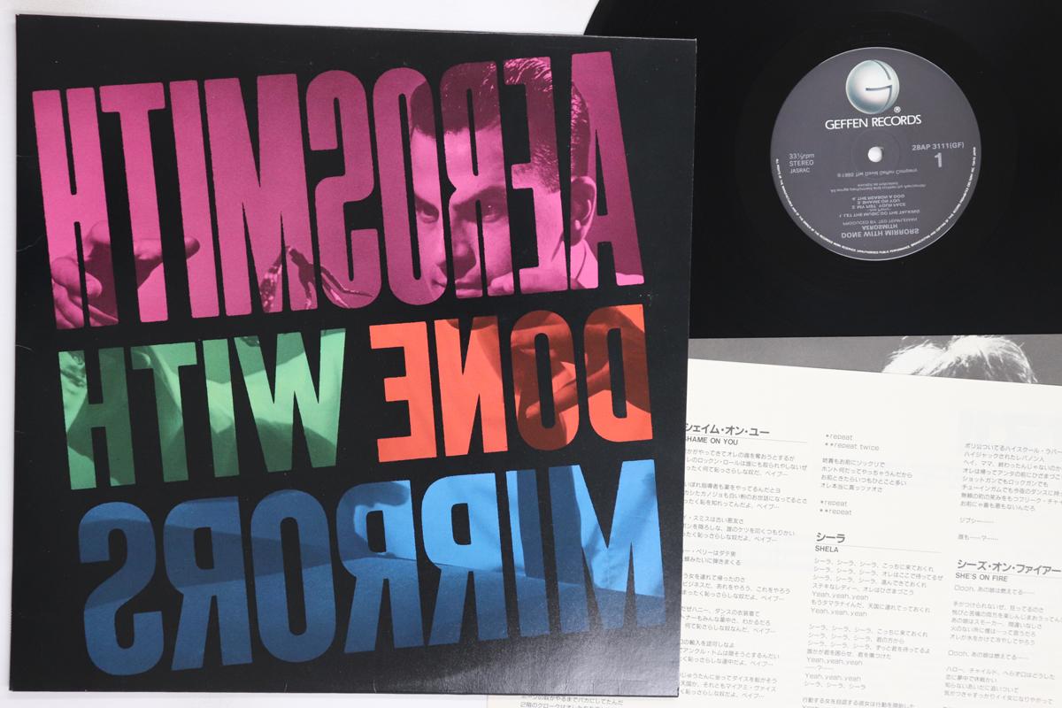 LP Record AEROSMITH  Done With Mirrors 28AP3111 GEFFEN 1985 Japan Rock Used