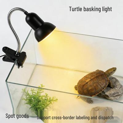 Lâmpada de Aquecimento Dimmable para Répteis com Suporte de Clipe para Aquários de Tartarugas - Temperatura Constante e Conservação de Calor