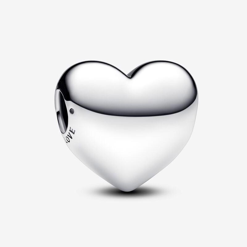 Brand New Copper Metal Heart Charm Bead Component Designed For Authentic Original Bracelet High Quality Fine Jewelry Necklace Heart Shaped Bead